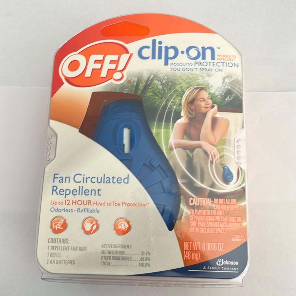 Off! Clip-On Mosquito Repellent Fan Starter Circulating Kit